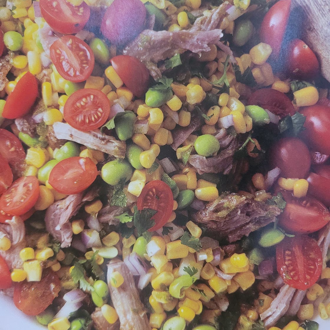 Fiesta Pork and corn salad