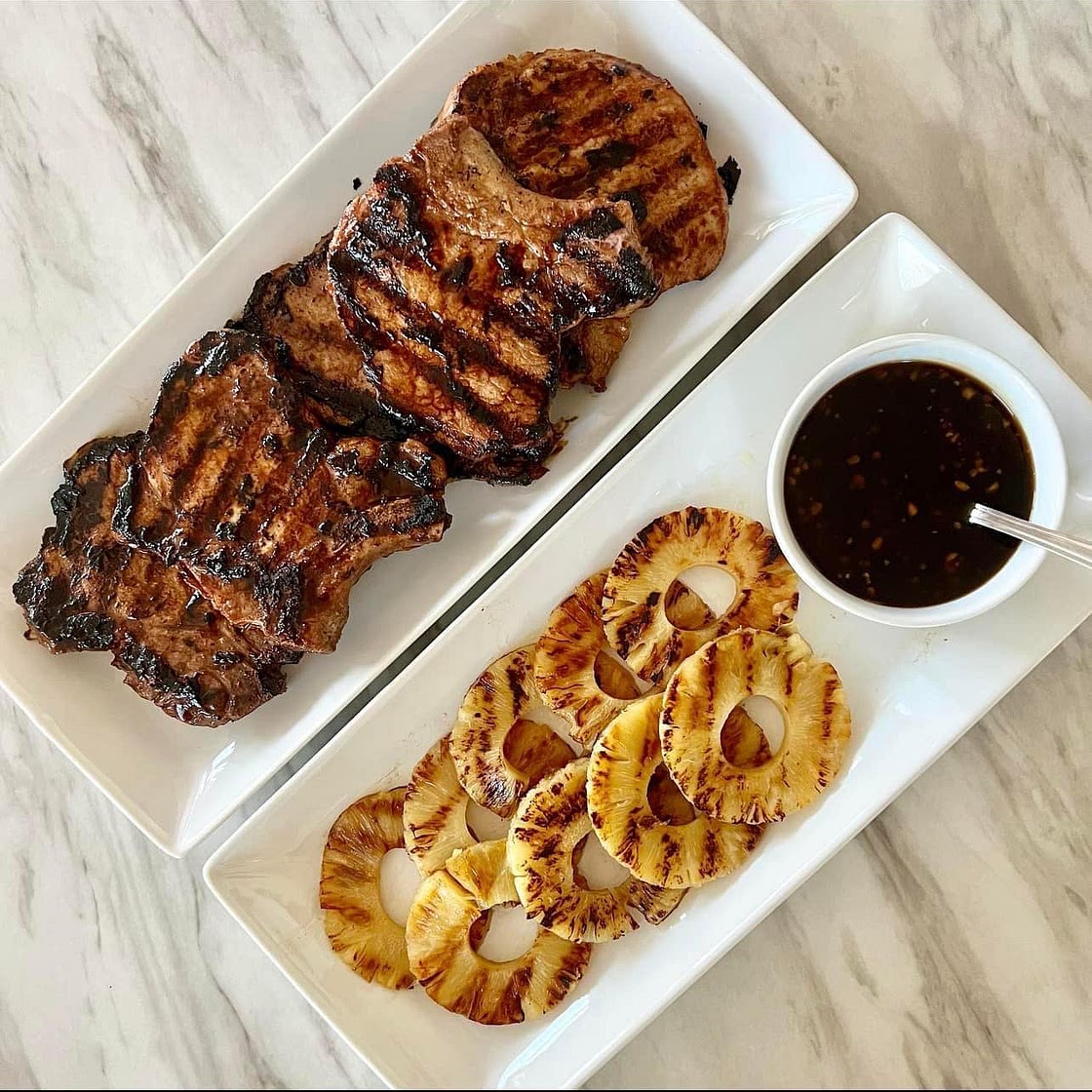 teriyaki glazed pork chops