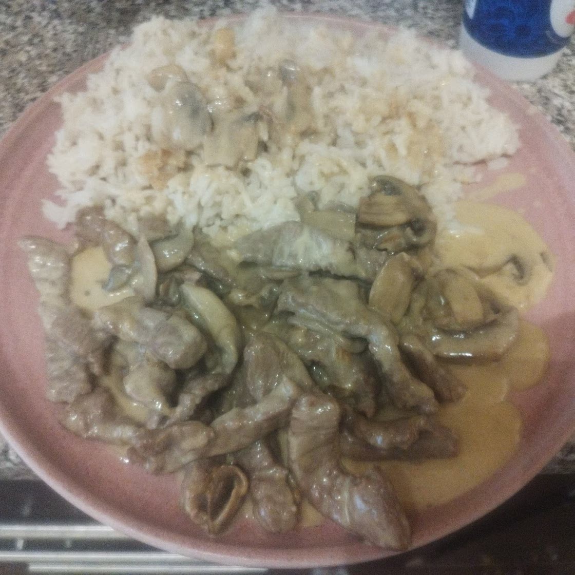 Beef stroganoff