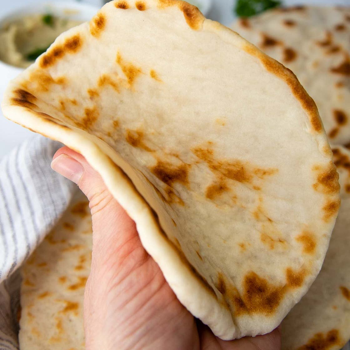Soft, Fluffy Gluten-Free Flatbread (Extra Easy)