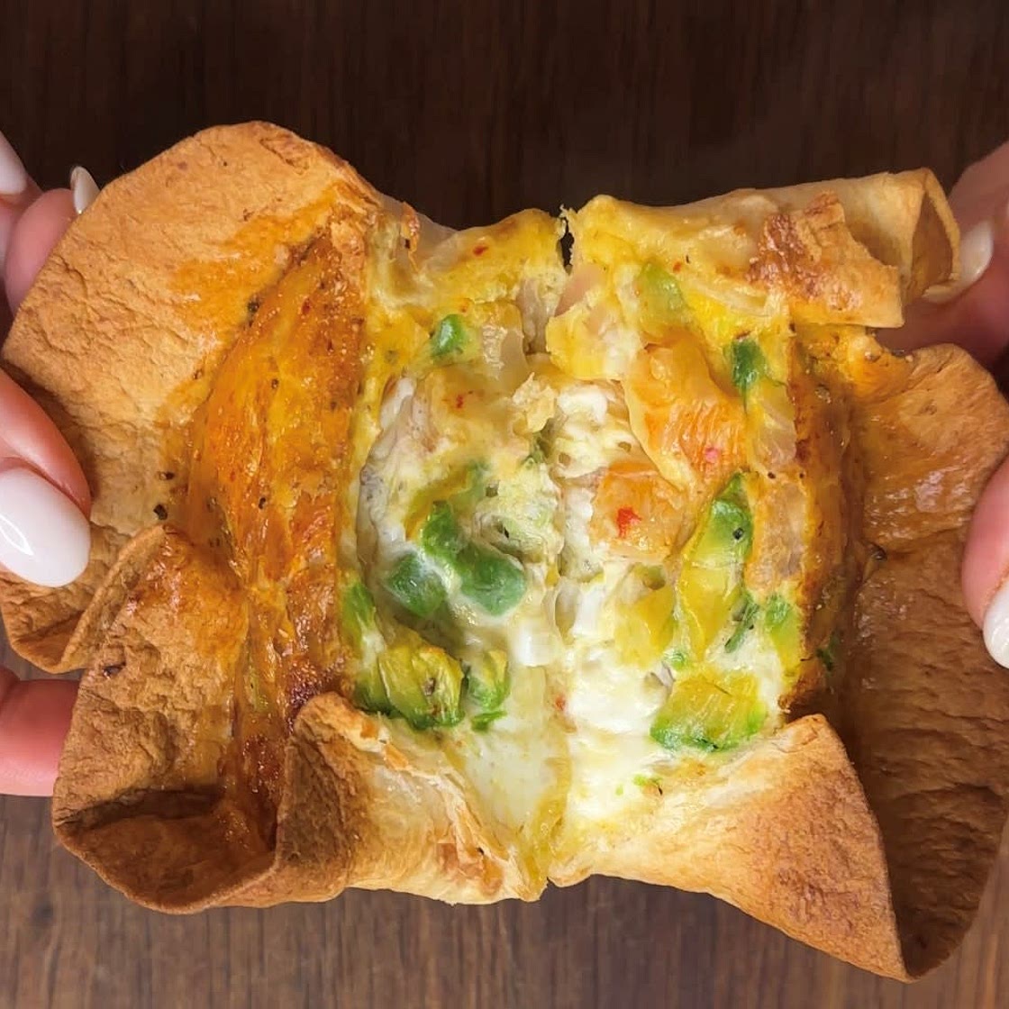 Air Fryer Tortilla Omelette