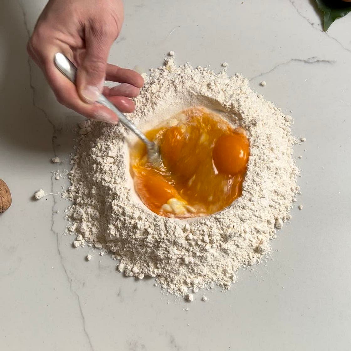 Fresh Pasta, whole egg and zero waste 