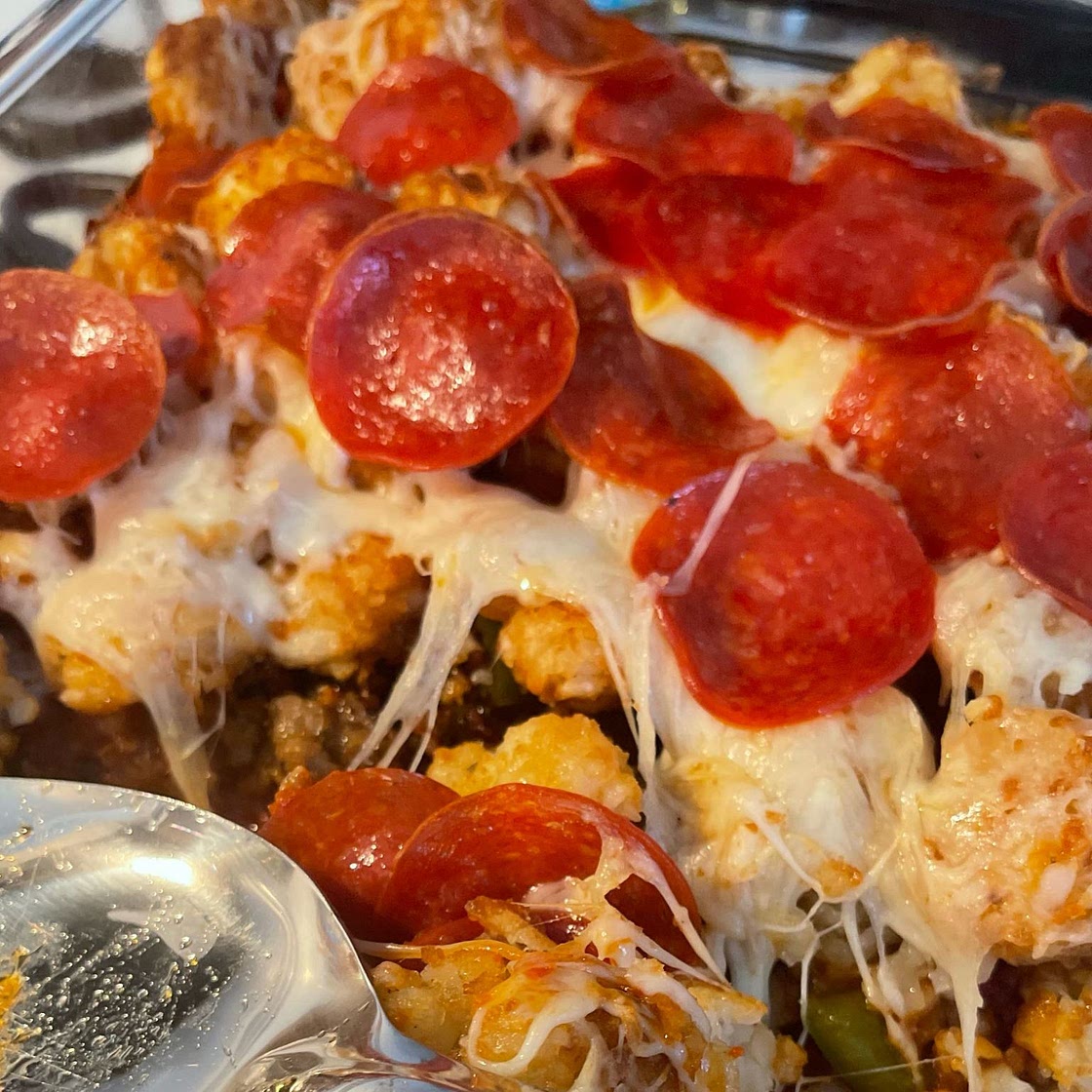 Pizza Tater Tot Casserole