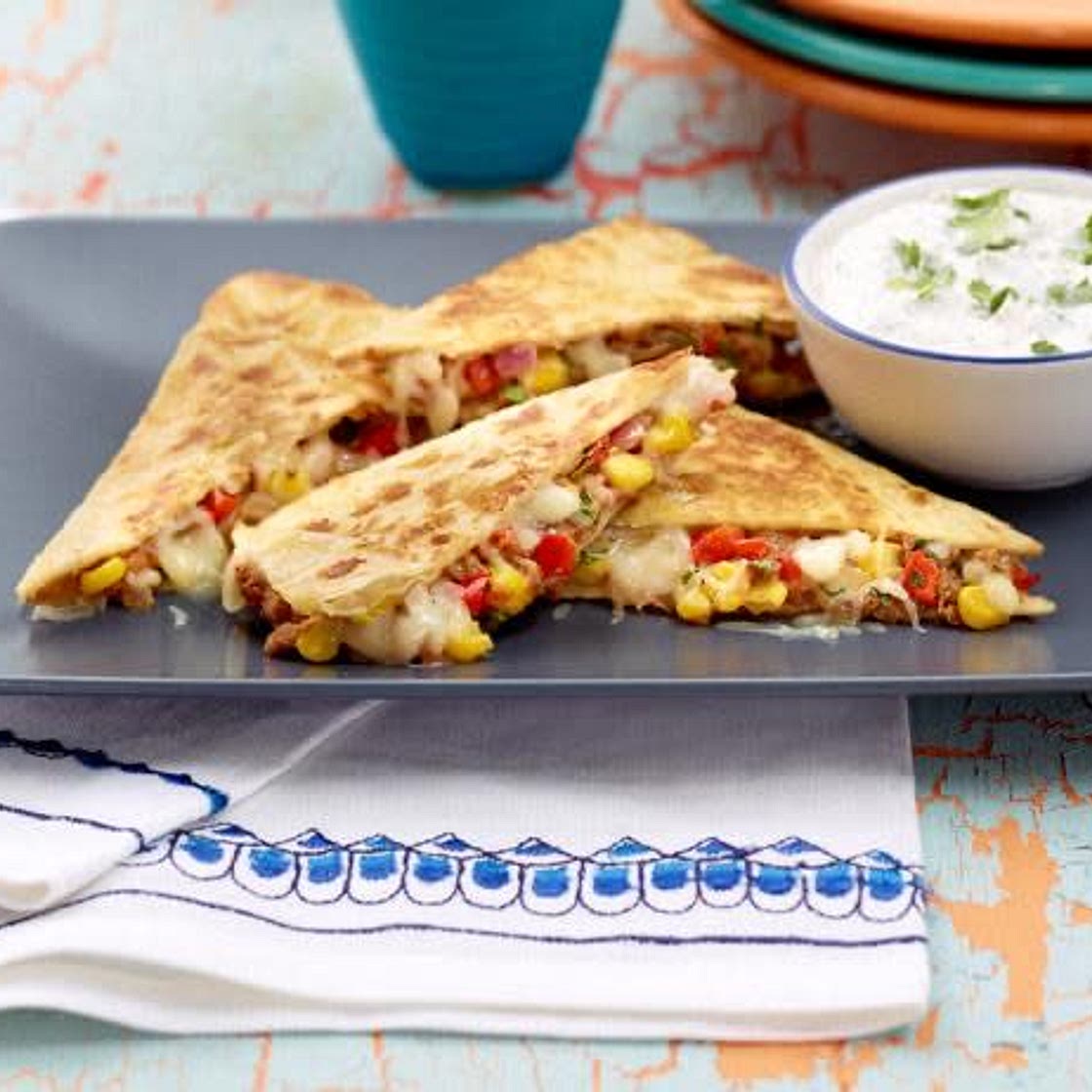 Southwest Cheese Quesadillas