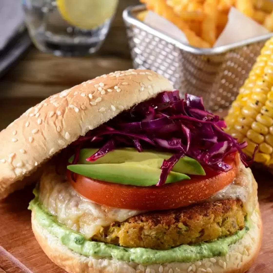 Hamburguesa Vegetariana con Bits de Coliflor y Brócoli