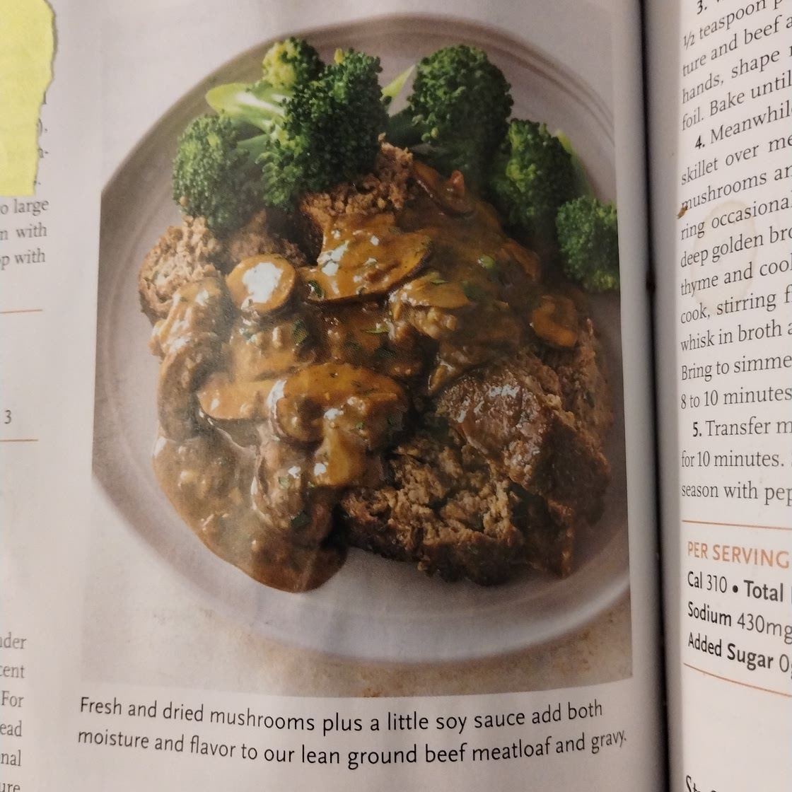 p218 Meatloaf with Mushroom Gravy