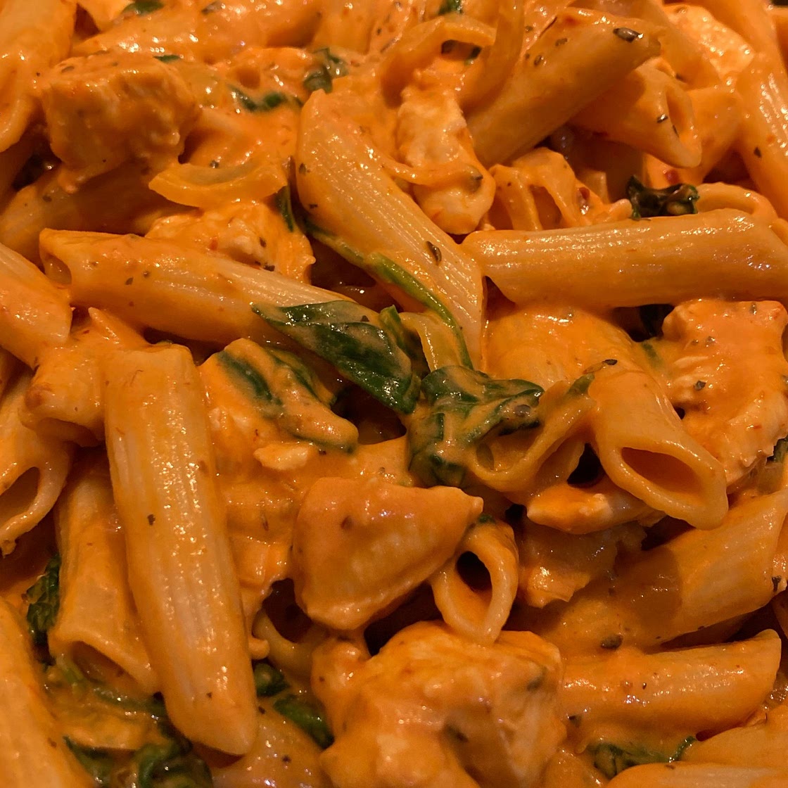 Tomato Chicken Spinach Pasta