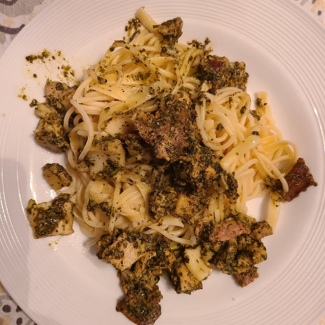 Chicken Pesto Hearts of Palm Pasta Recipe