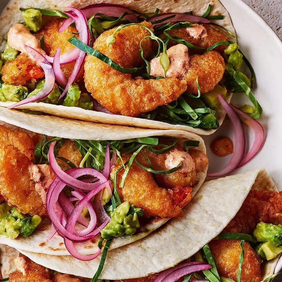 Prawn Tenpura Tacos