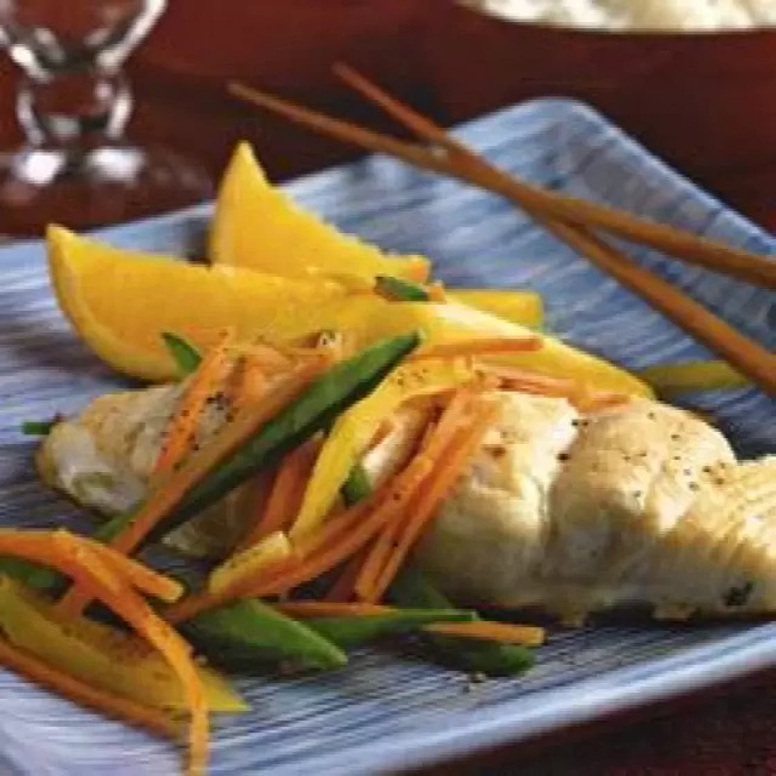 Pescado al Vapor Estilo Asiático