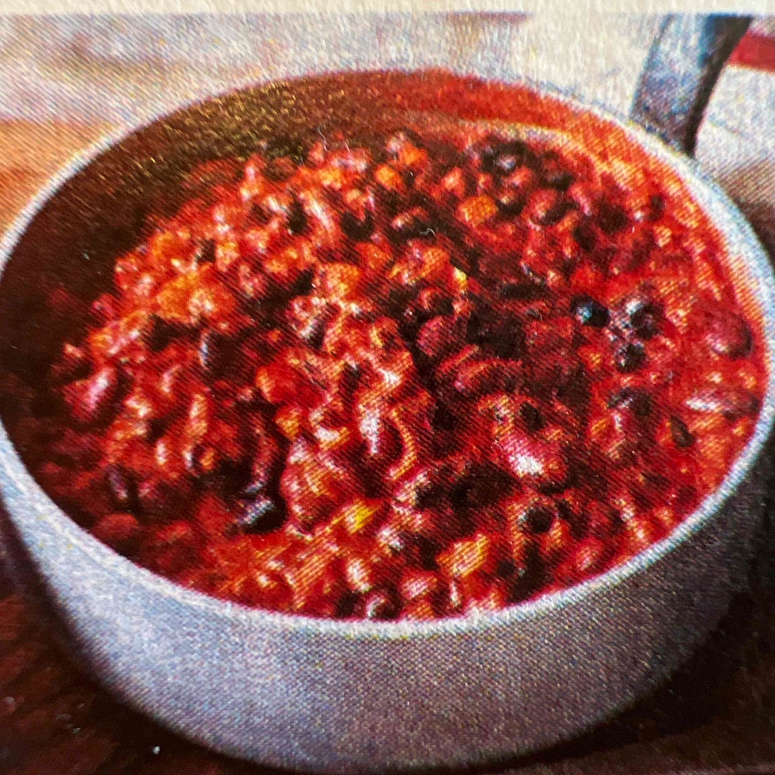 Double bean and roasted pepper chilli