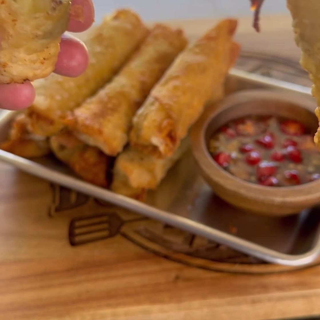 Beef Cheek Egg Rolls