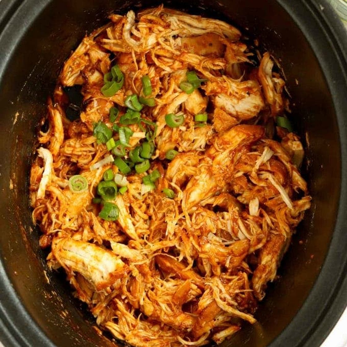 Slow Cooker Honey Barbecue Pulled Chicken