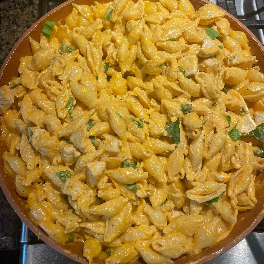 Buffalo Chicken Alfredo Pasta