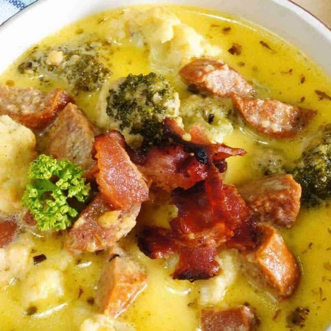 Broccoli Cauliflower Cheese Soup