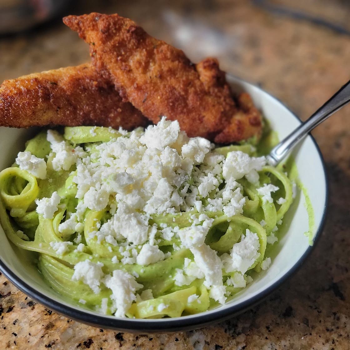 Green Mexican spaghetti