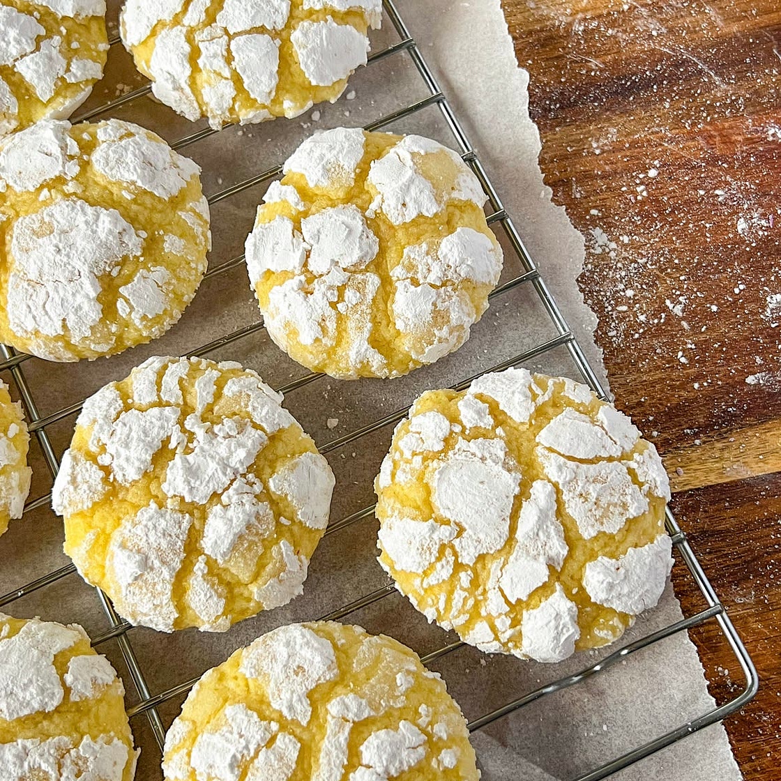 Lemon Crinkle Cookies