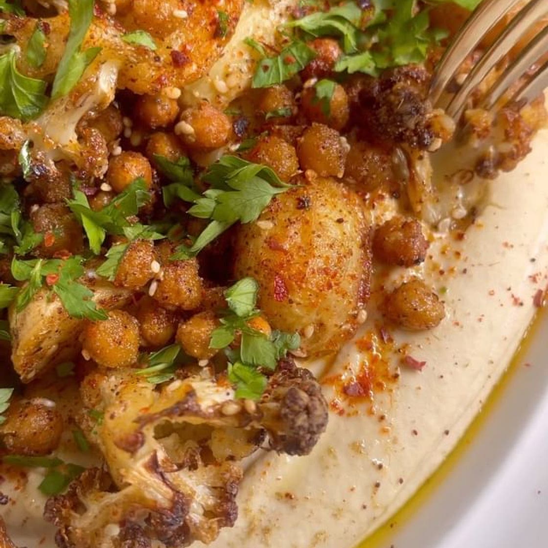 Spiced Roasted Potatoes, Cauliflower & Chickpeas