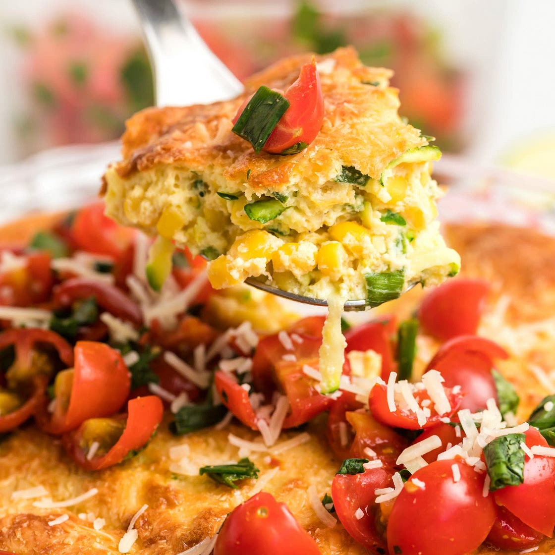 Zucchini and Corn Souffle