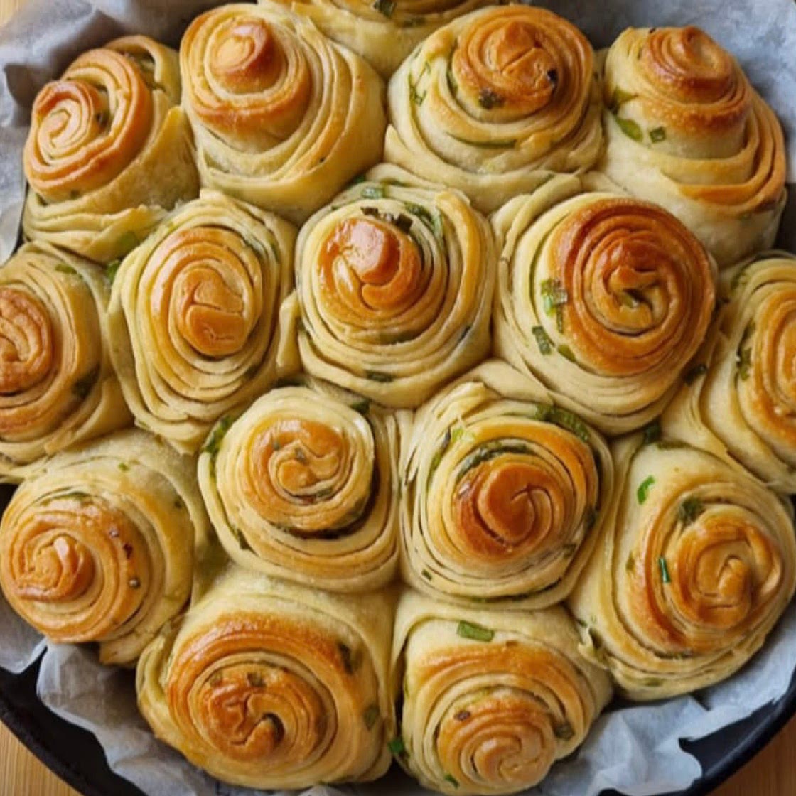 Pull-Apart Scallion Swirly Bread
