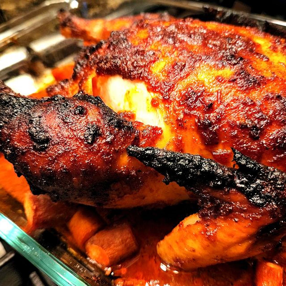 Hella Good Harissa Roasted Chicken Recipe Is What's for Dinner