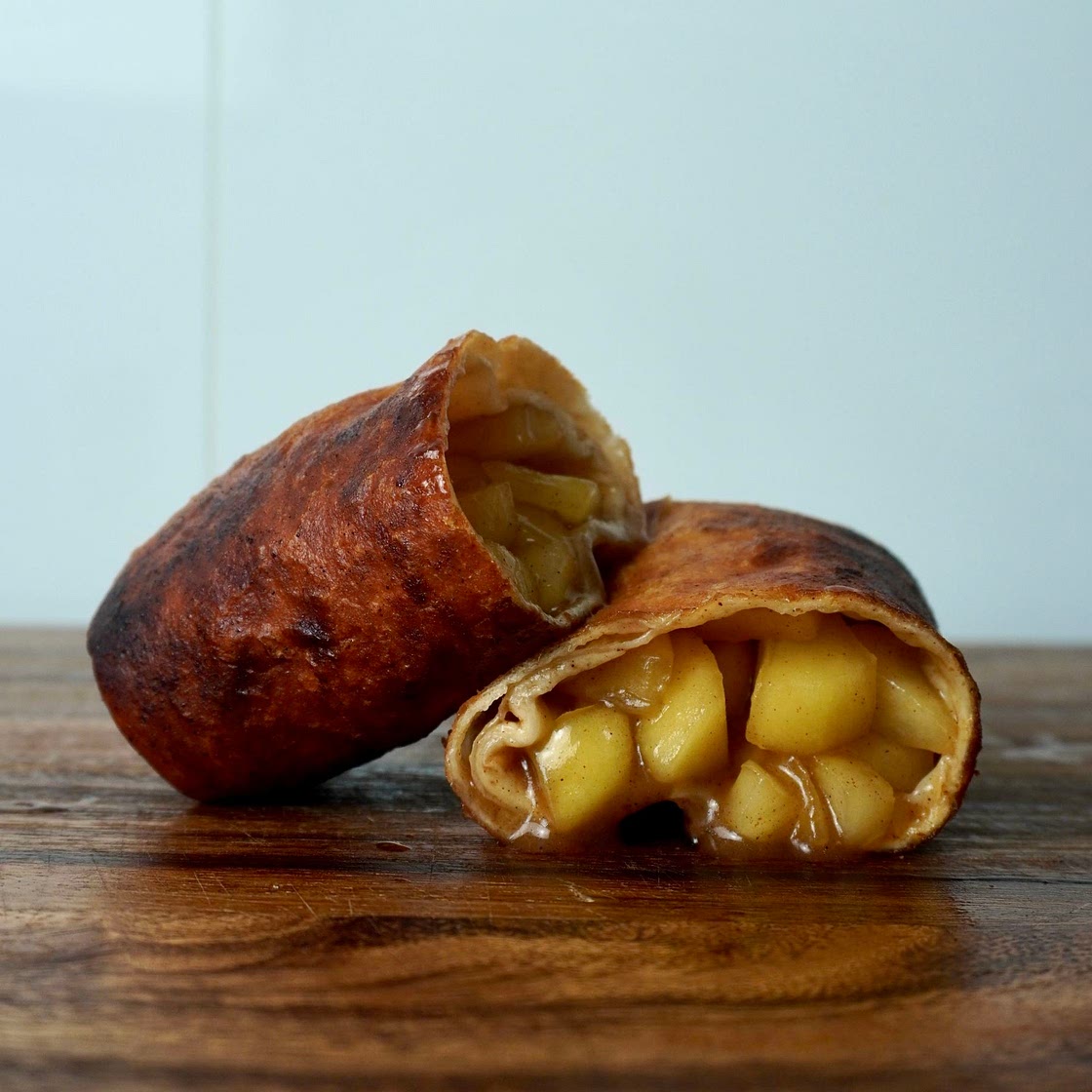 Apple pie burrito