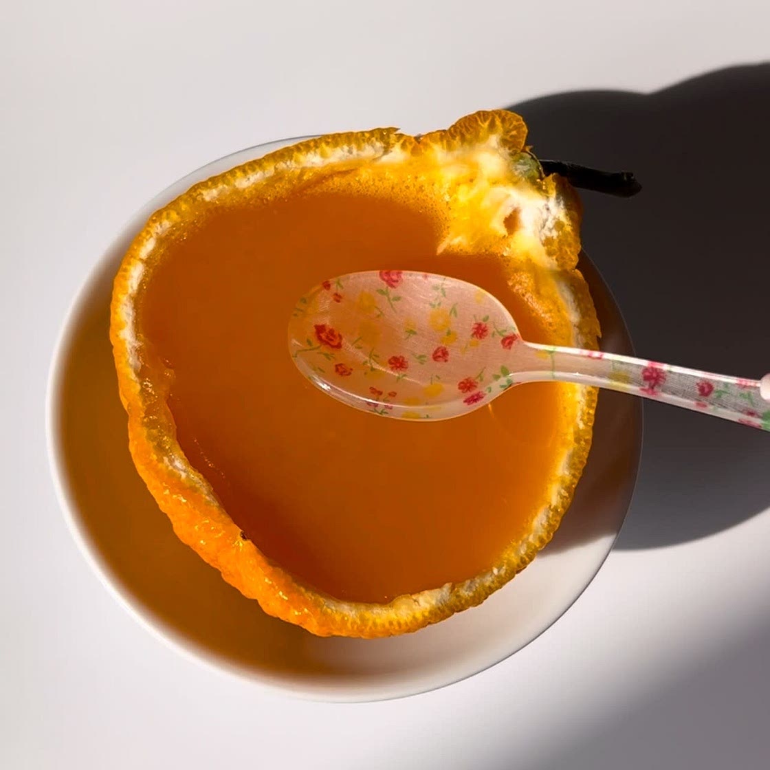 Jiggly orange jello 🍊🤍✨