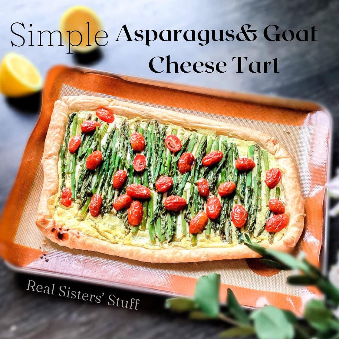 Simple Asparagus & Goat Cheese Tart