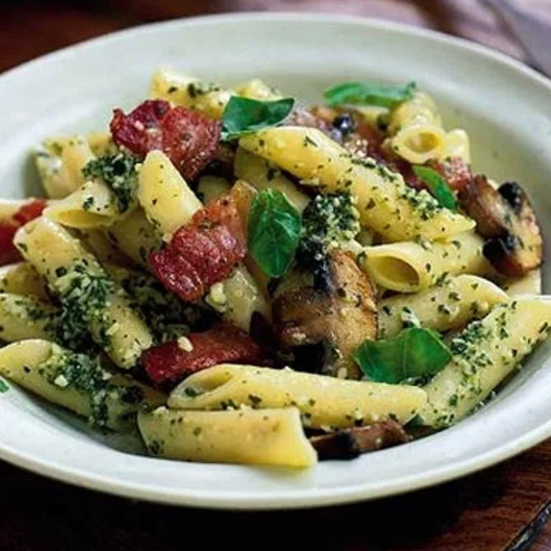 Bacon & Mushroom pasta