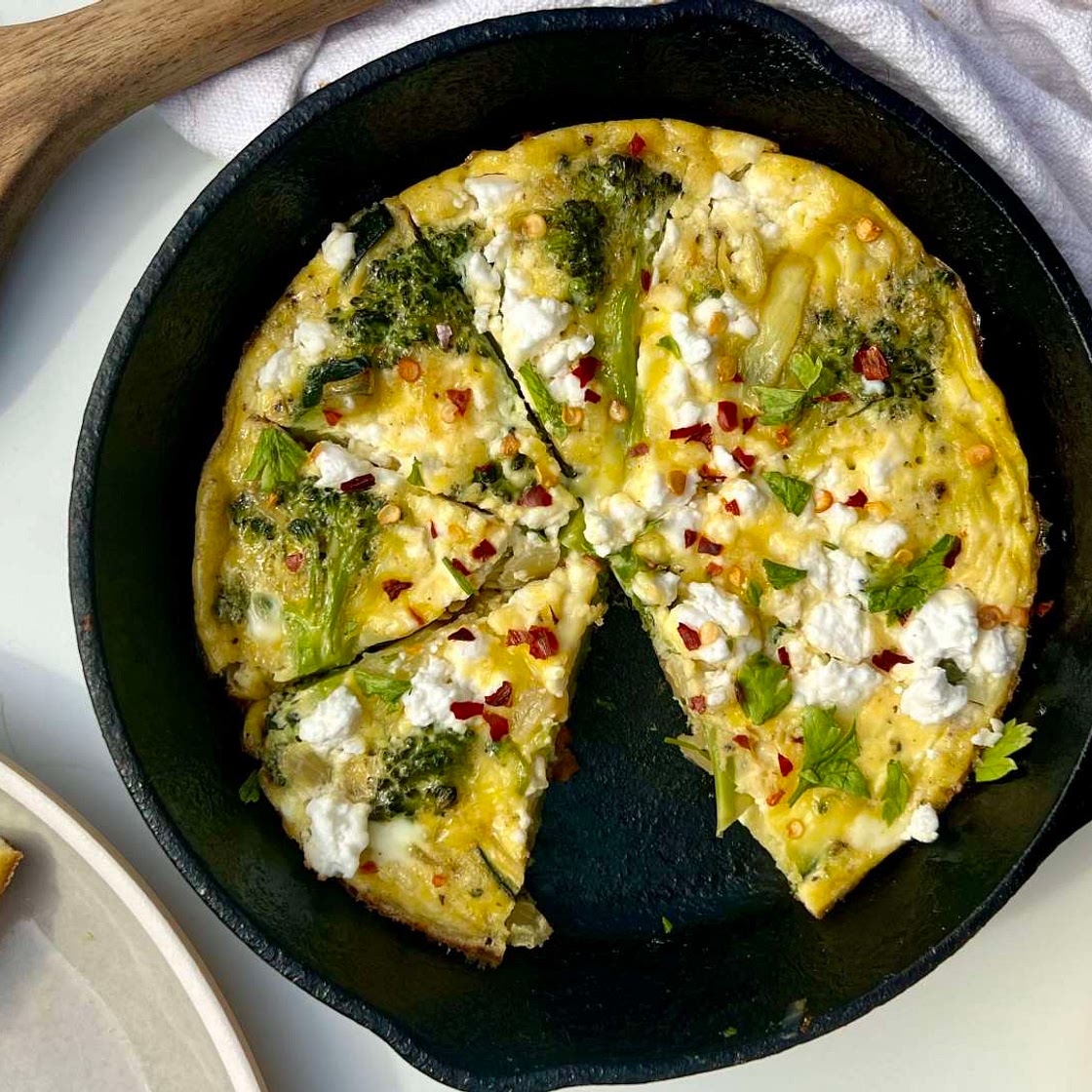 Single Serving Broccoli Frittata
