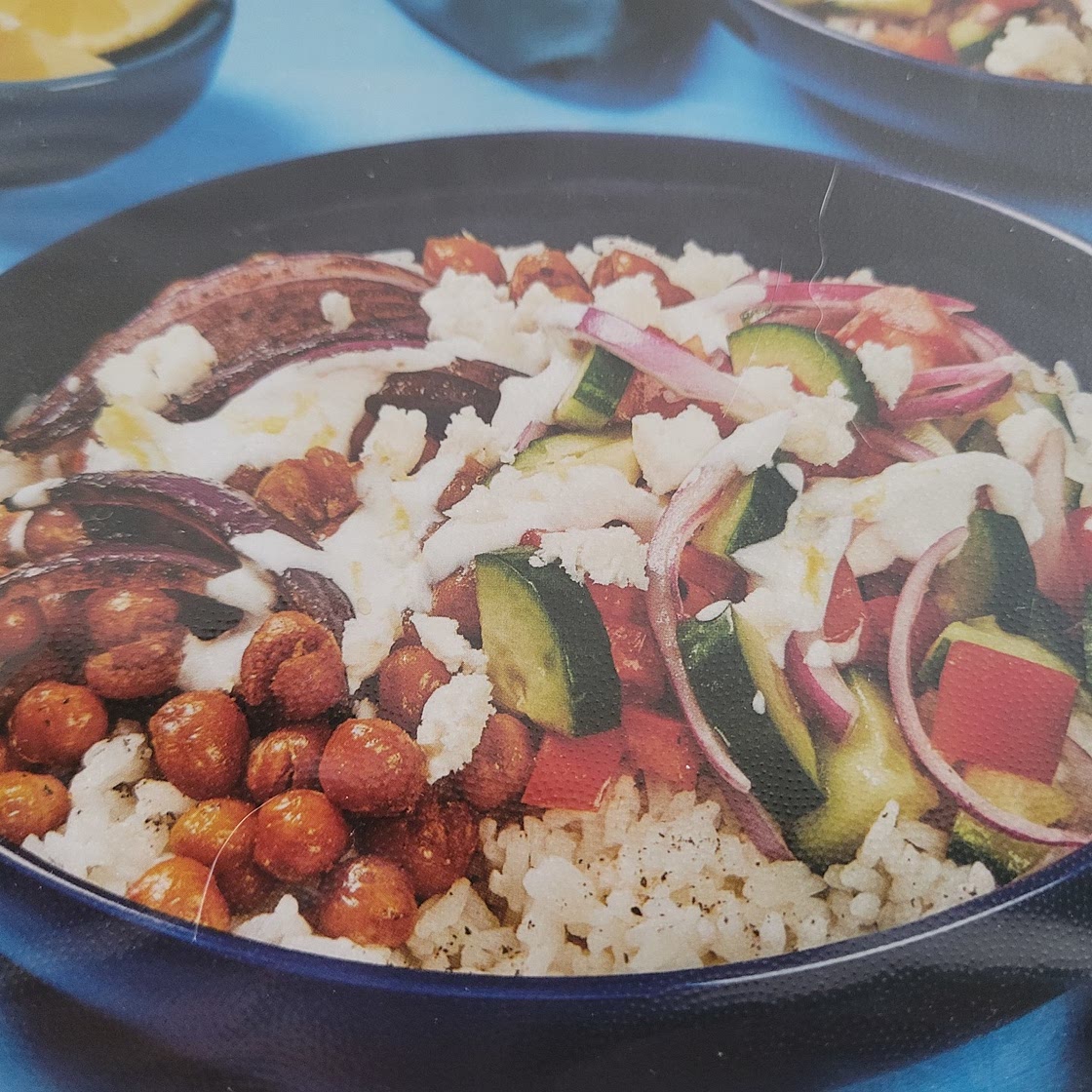 Mediterranean chickpea bowls