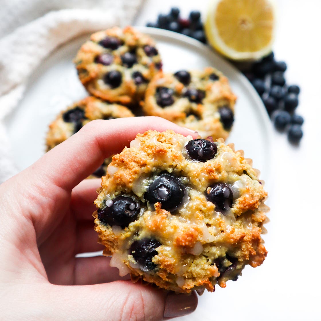 GLUTEN-FREE LEMON BLUEBERRY MUFFINS