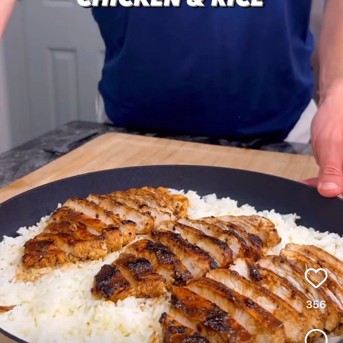 Creamy Lemon Parm Chicken & Rice