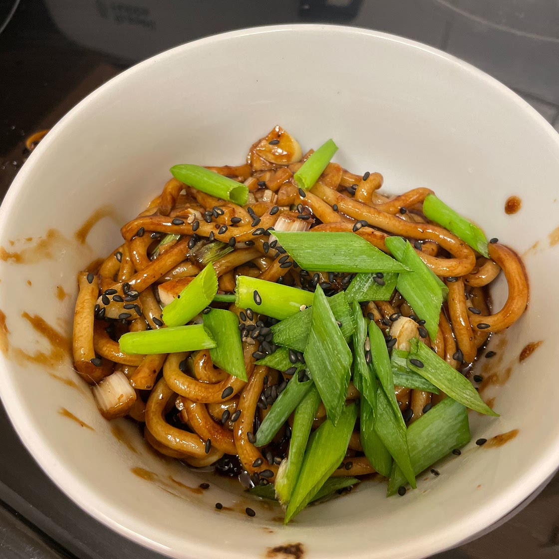 Black Pepper Stir Fried Udon