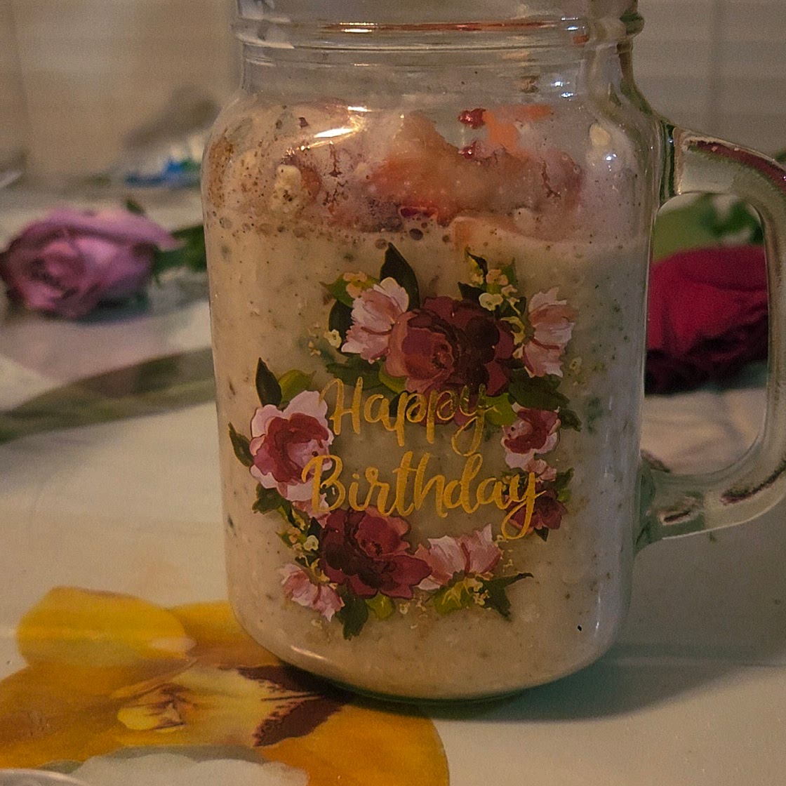 Strawberry overnight oats
