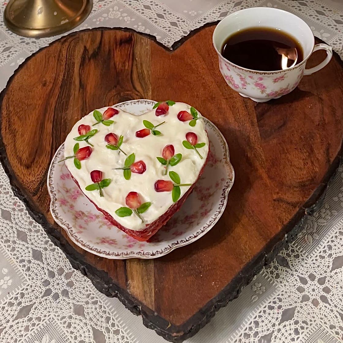 Red velvet pancakes 