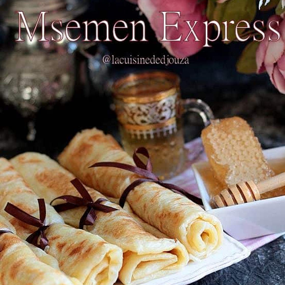 Msemen sans pétrissage et sans repos (au micro-ondes)