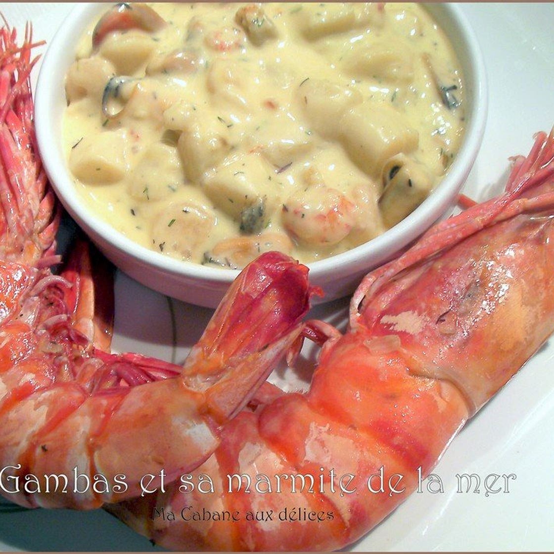 Marmite de fruits de mer, poisson et crustacés pour les fêtes