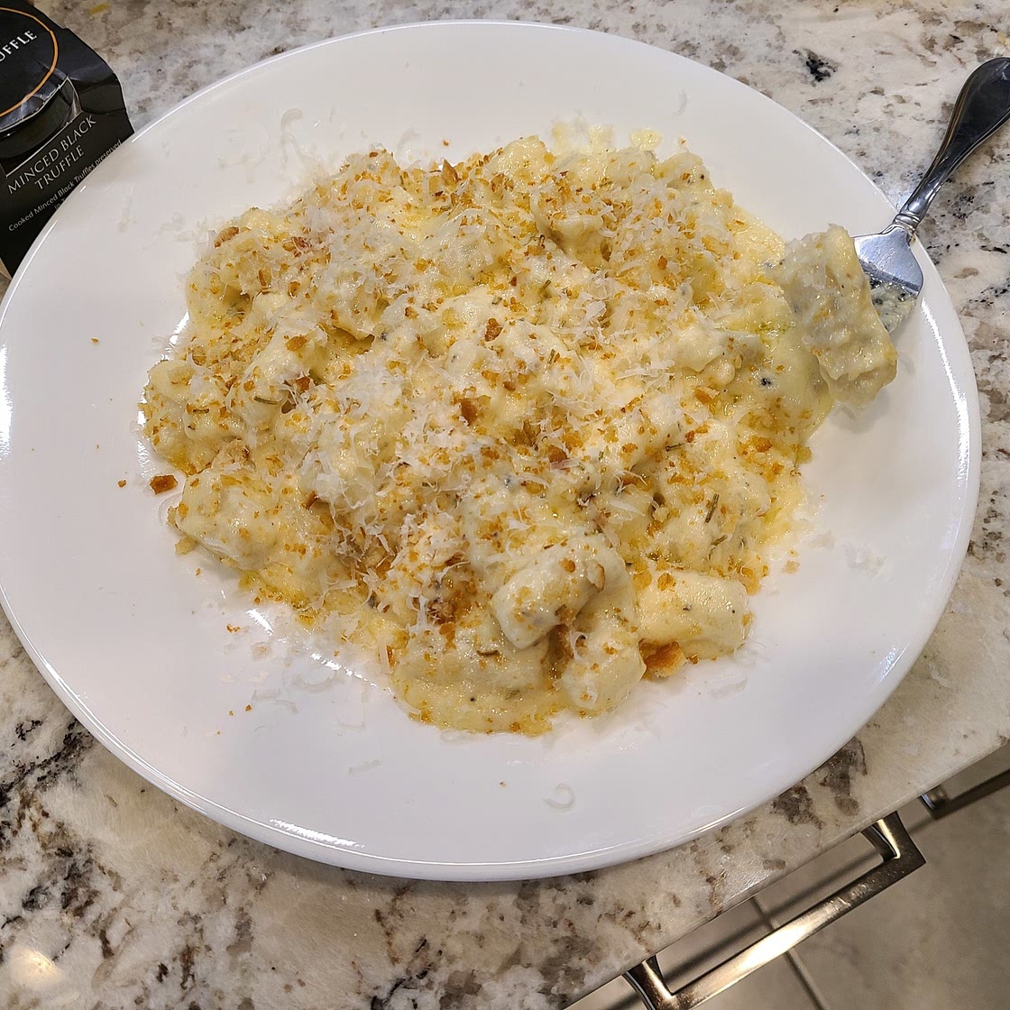 Creamy truffle gnocchi