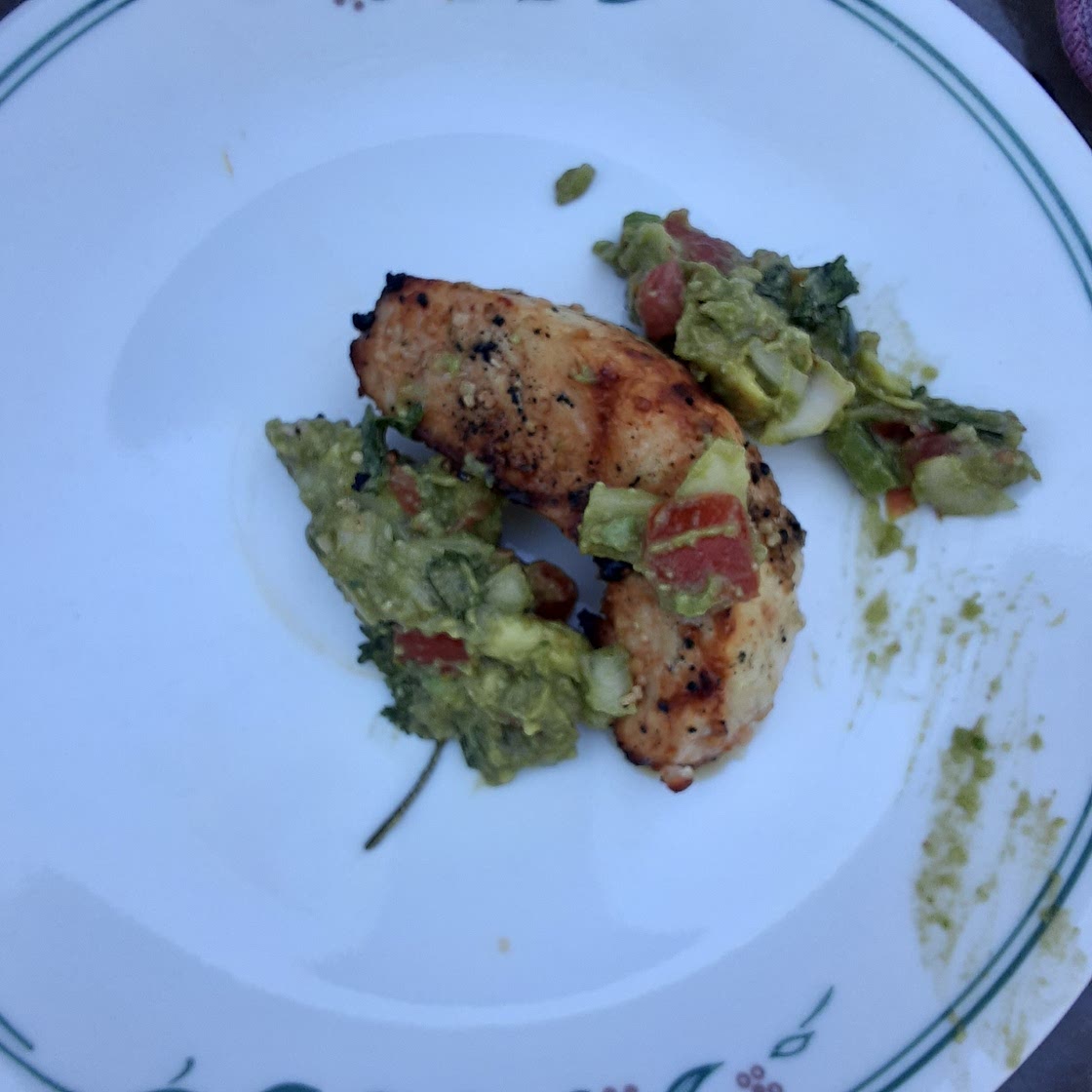 Grilled Chicken with Avocado Salsa