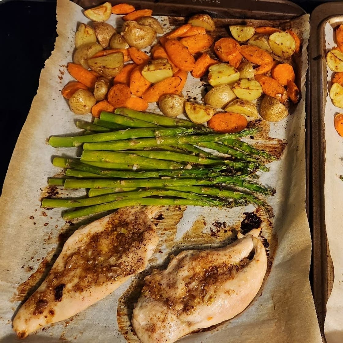 One-Pan Chicken & Asparagus Bake