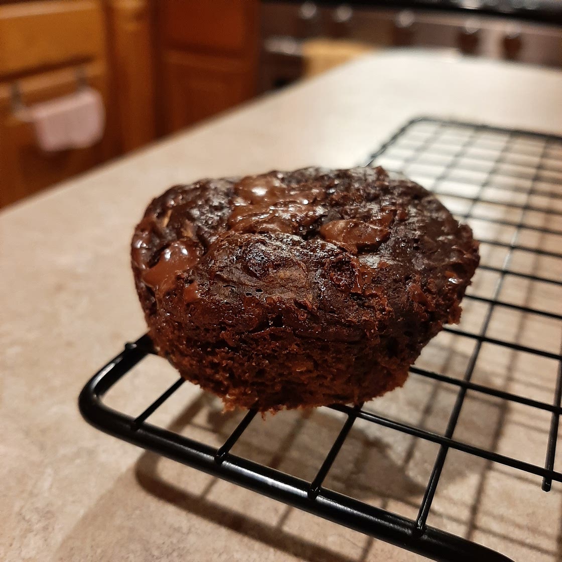 Healthy Double Chocolate Zucchini Muffins