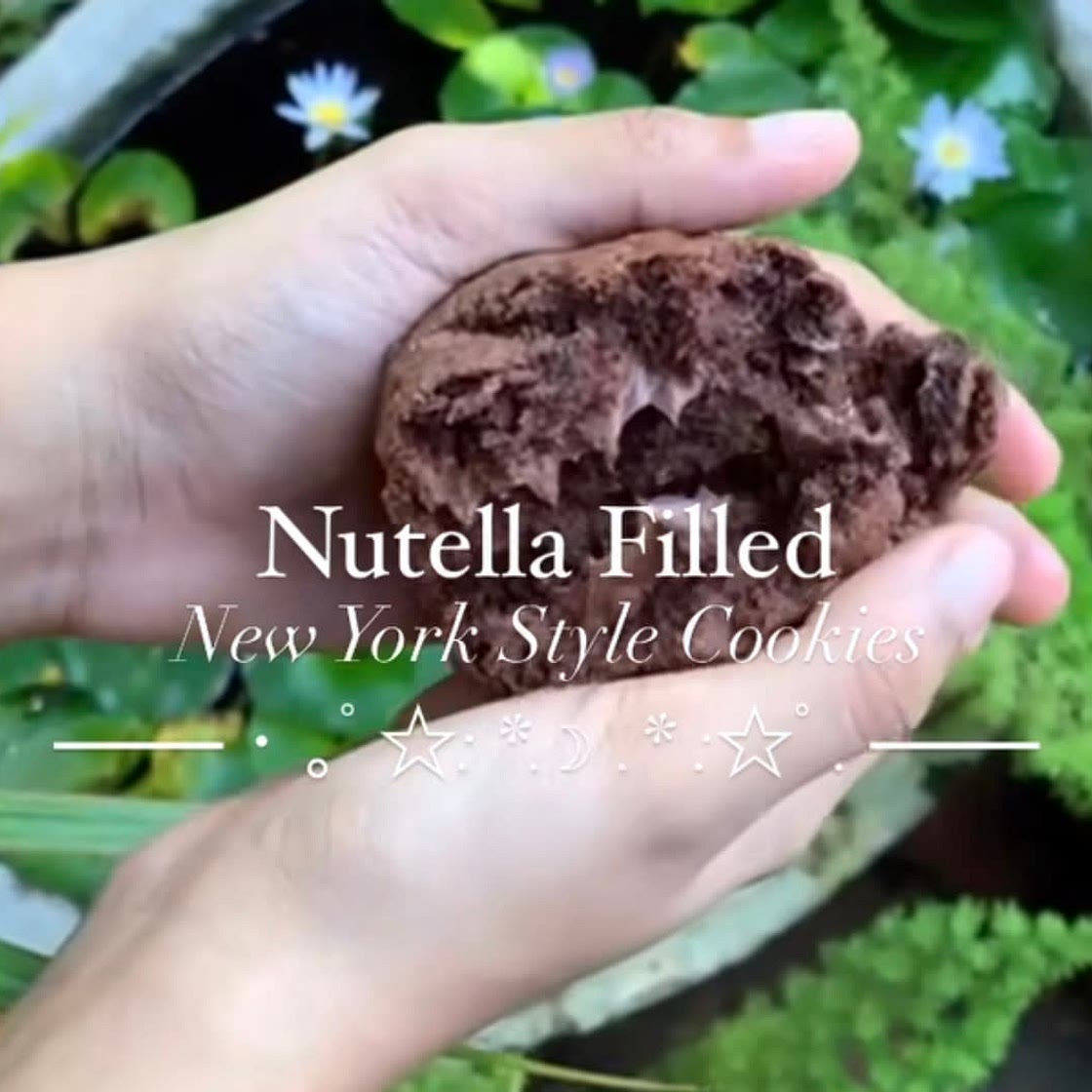 Nutella filled New York Style Cookies