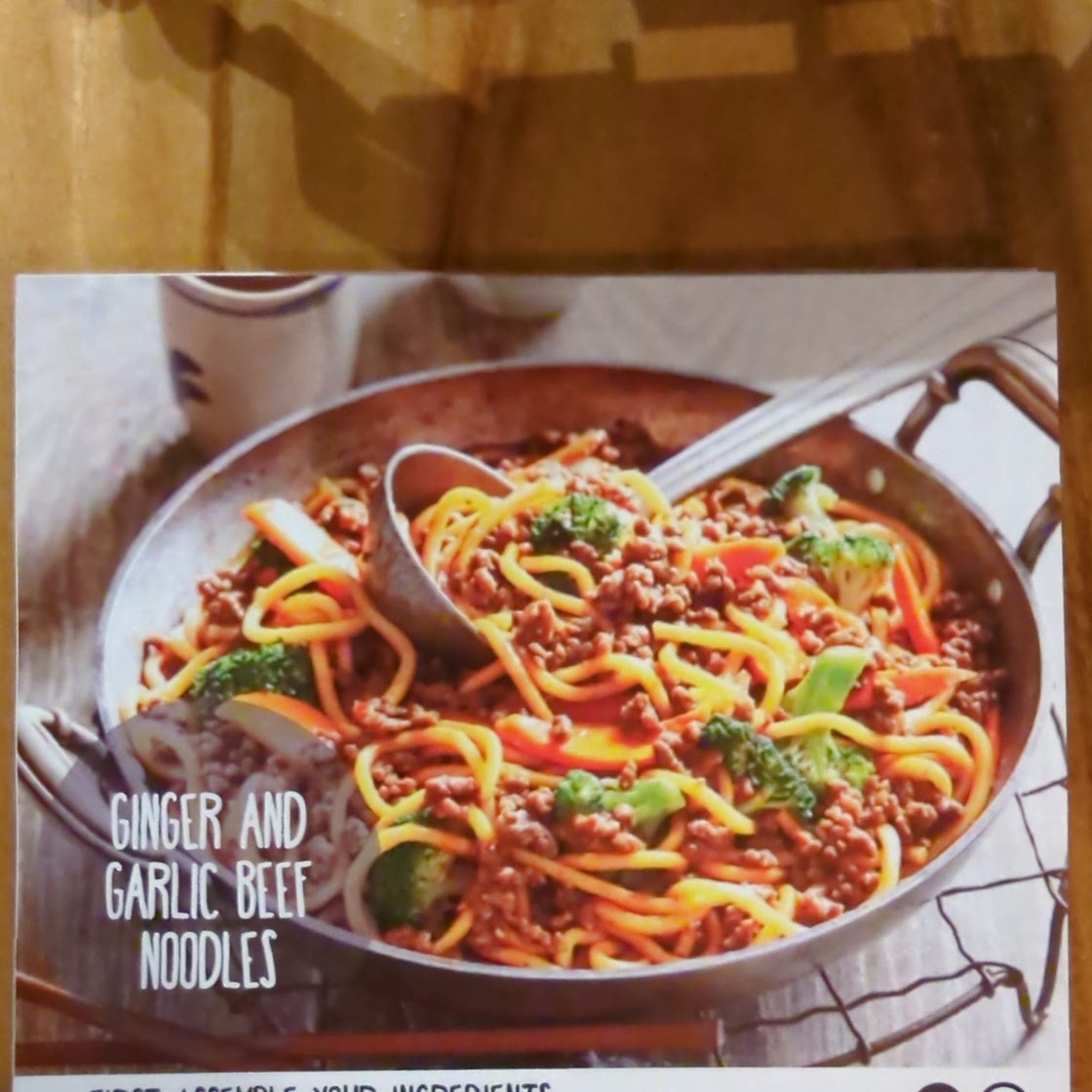Ginger and garlic beef noodles
