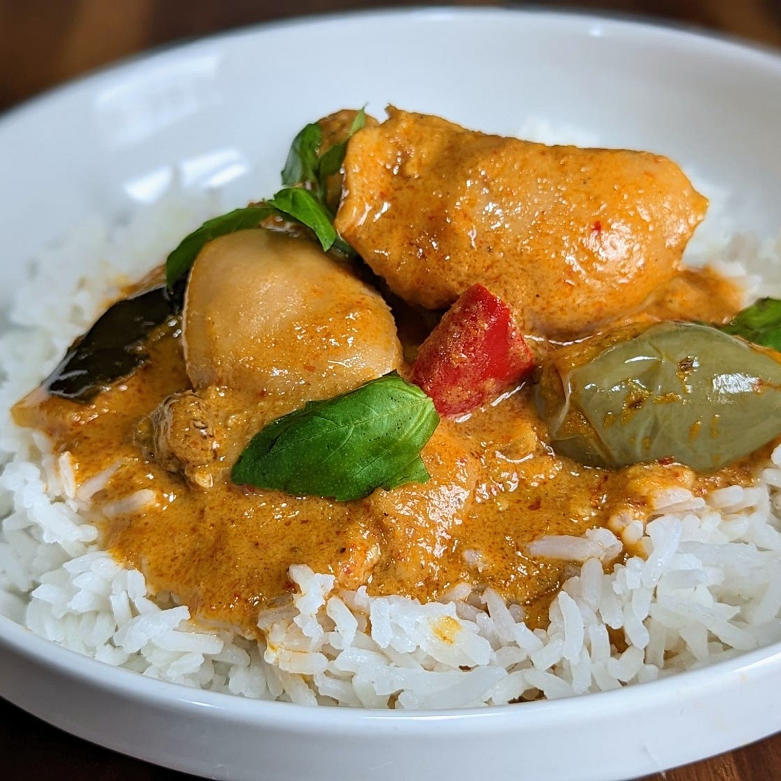 Thai Red Curry with Thai eggplant