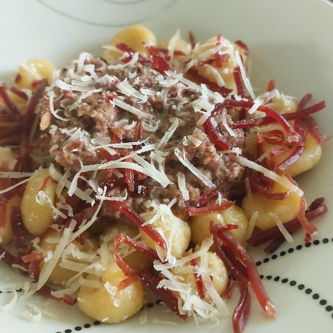 Gnocchi - Radicchio and bresaola
