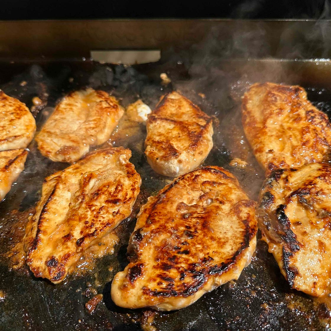 Honey mustard glazed chicken