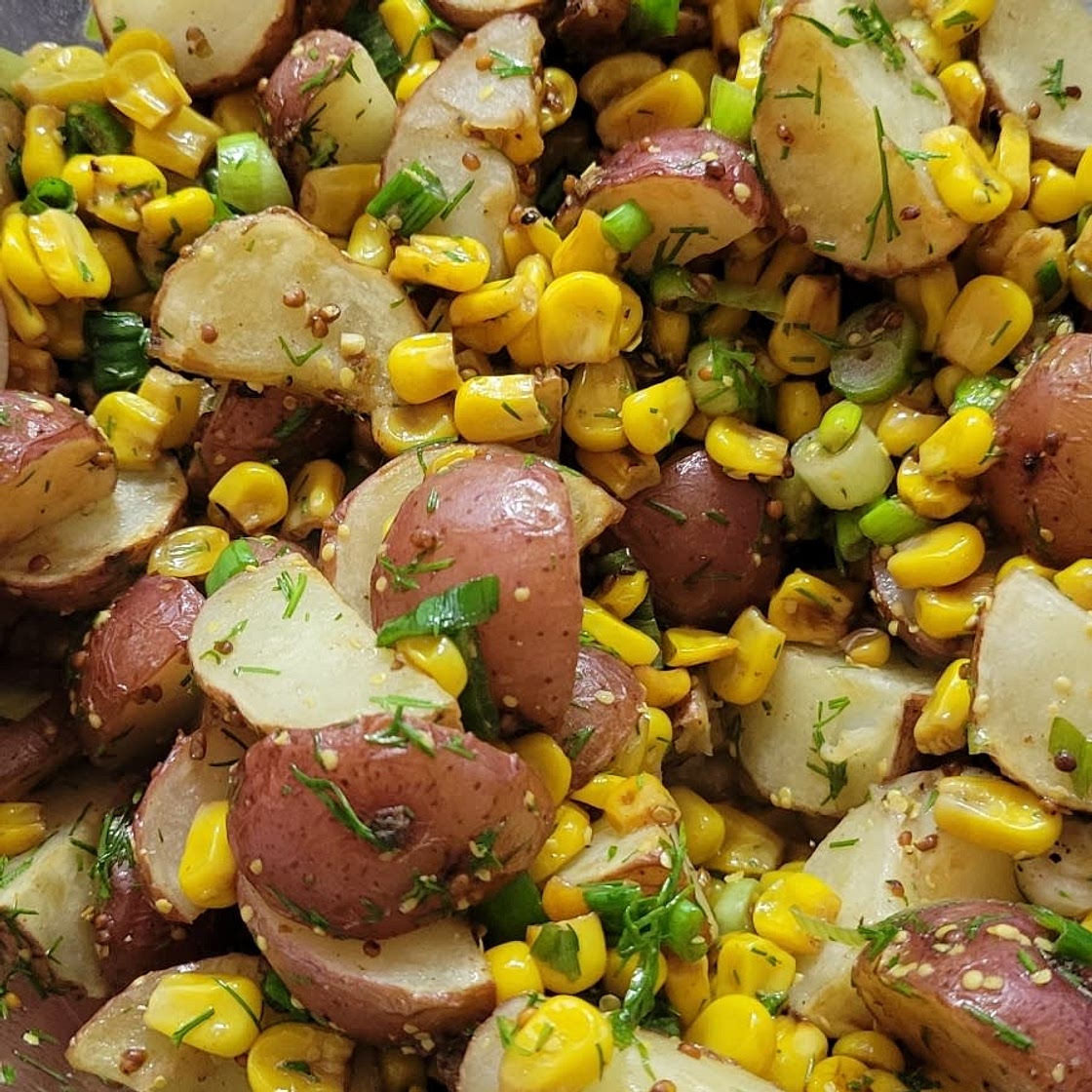Dilled Potato & Grilled Corn Salad