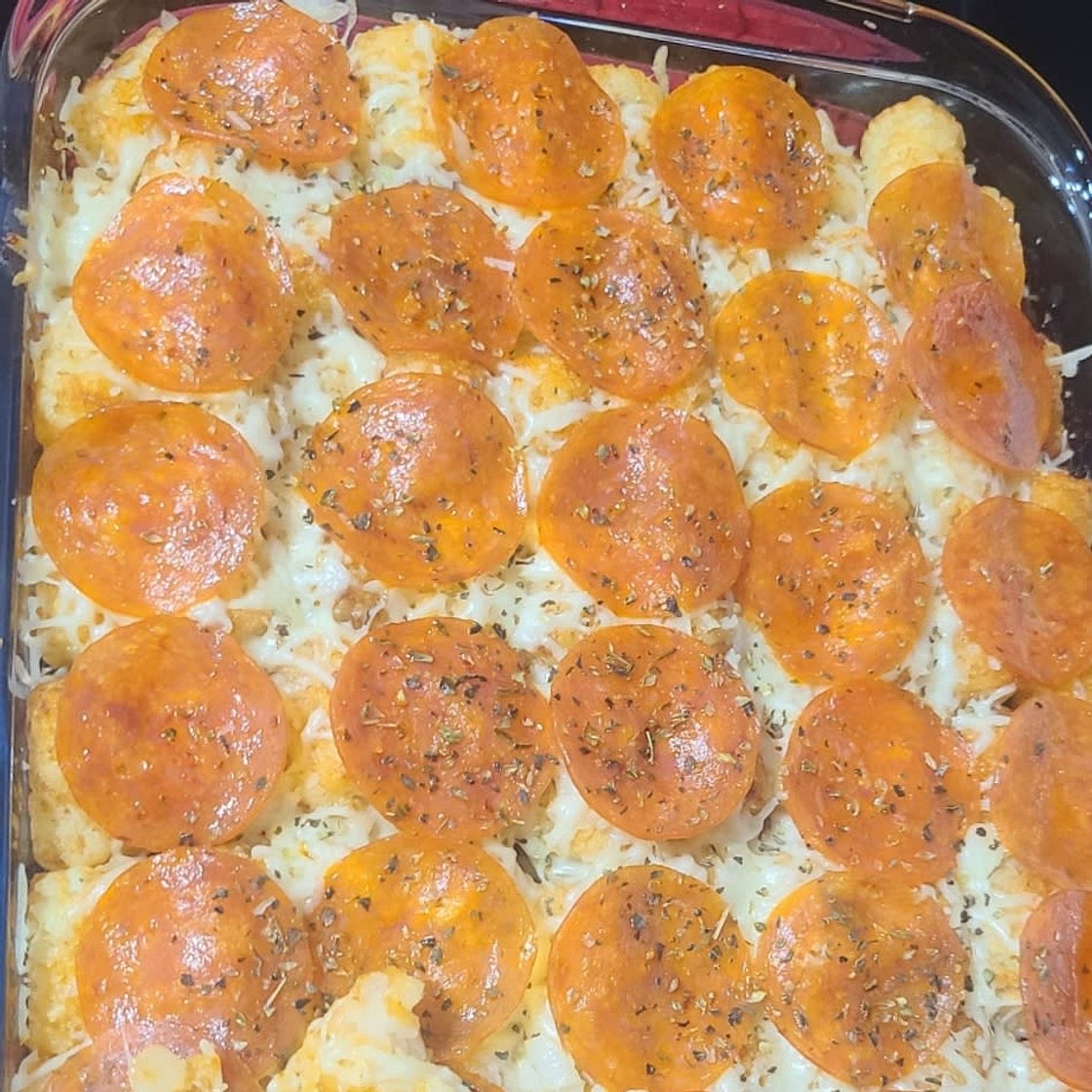 Pizza Tater Tot Casserole