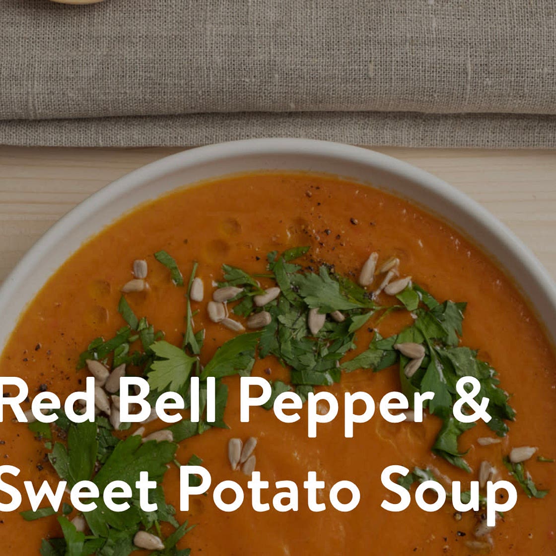 Red Bell Pepper & Sweet Potato Soup